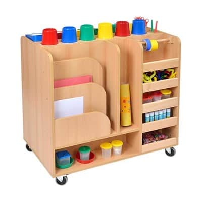 עגלת אומנות ניידת מידות: H960mm x W965mm x D600mm