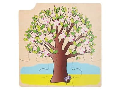 פאזל עץ מחולק 4 שכבות 36 חלקים | Rolf