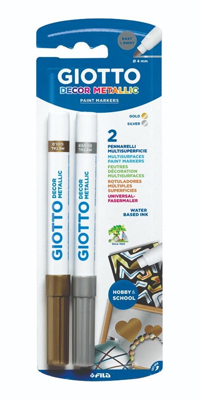 טושי דקור זהב וכסף GIOTTO DECOR METAL
