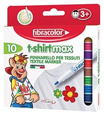 טושים בד וטכסטיל 10 יח' Fibracolor