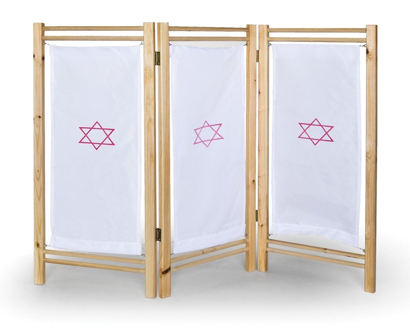 פרגוד רופא מעץ+ בד