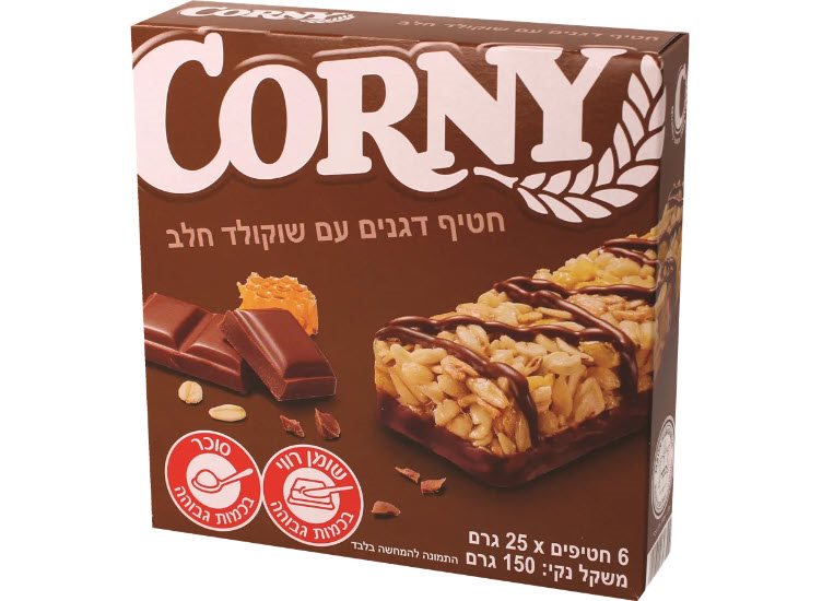 חטיפי דגנים עם שוקולד 6 * 25 גרם