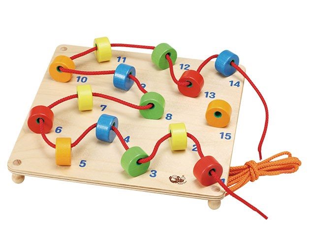 משחק השחלת שרוך למספר GOGO TOYS