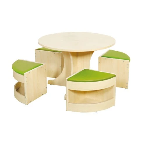 פינת ישיבה בת 5 חלקים מעץ מייפל תוצרת גרמניה