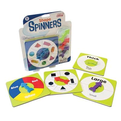 חייגן צבעים וצורות Junior Learning Shape Spinners Educational Action Games|