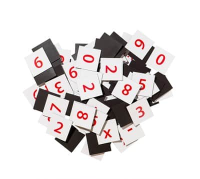 מארז 100 יח' ספרות מגנט