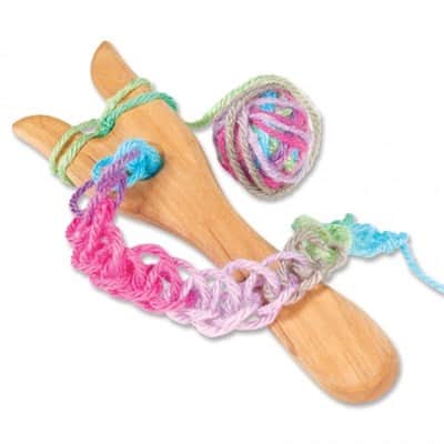 מזלג סריגה מעץ