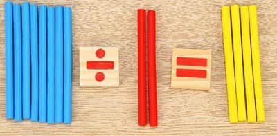 חשבונית המוטות | Montessori Mathematical Intelligence Stick Preschool