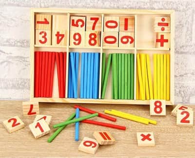 חשבונית המוטות | Montessori Mathematical Intelligence Stick Preschool