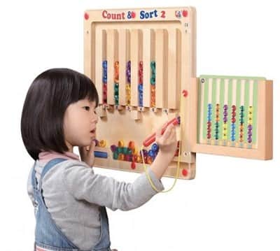 לוח קיר עץ ספור ומיין יהלומים