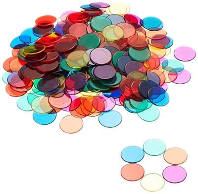 דיסקיות שקופות צבעוניות לשולחן אור | 
Learning Resources Transparent Counters (6 Colours)