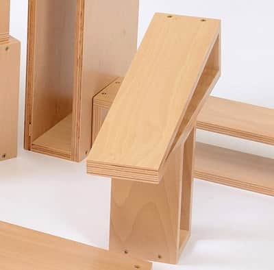 סט' 20 קוביות נבובות חלולות ענק Hollow Blocks | 18mm Birch Ply