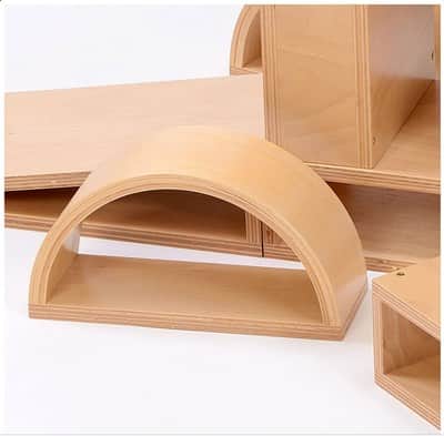 סט' 20 קוביות נבובות חלולות ענק Hollow Blocks | 18mm Birch Ply