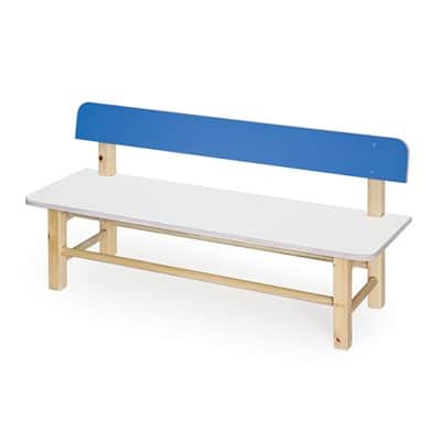 ספסל עץ עם משענת