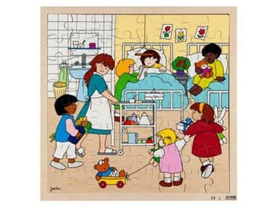 פאזל עץ בית חולים 64 חלקים 40X40 ס"מ | Rolf