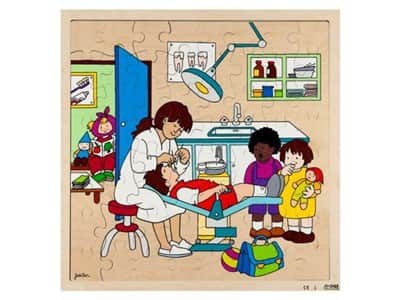 פאזל עץ מרפה שיניים 64 חלקים 40X40 ס"מ | Rolf