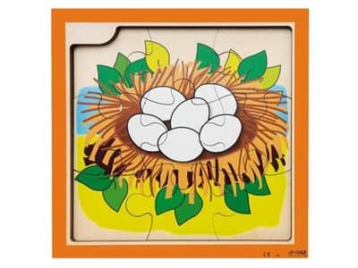 פאזל עץ מחולק 4 שכבות 36 חלקים | Rolf