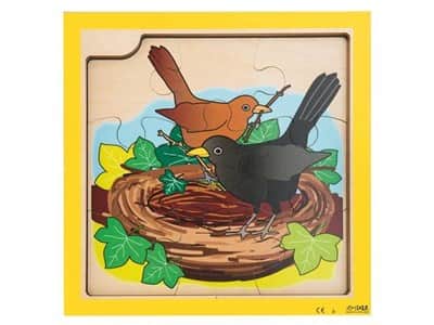 פאזל עץ מחולק 4 שכבות 36 חלקים | Rolf