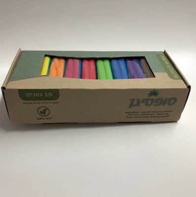 פלסטלינה רכה בקופסה | 10 גוונים 2.5 קג | סופטיגן