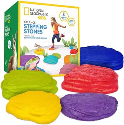 בלאנס תחושתי - אבני דריכה מאזנות-למידה עם 5 אבנים רכות