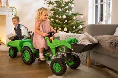 טרקטור כף פדליים עם עגלה נגררת | תוצרת BIG גרמניה