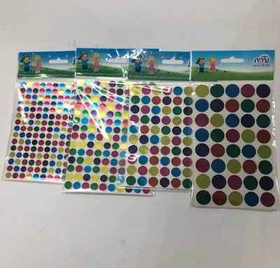 מדבקות מטלי מעורב צבע כמות : 10 דפים Irit