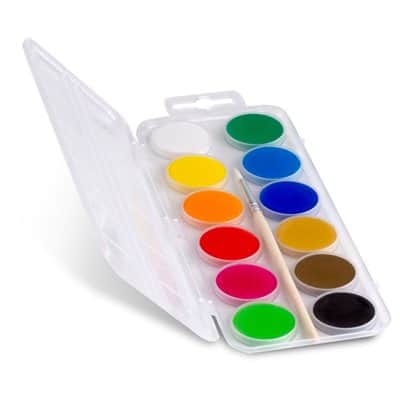 Watercolour tablets, 12 colours
