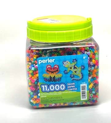 חרוזי גיהוץ Perler - חרוזי השחלה ויצירה כמות : 11000 יח'
