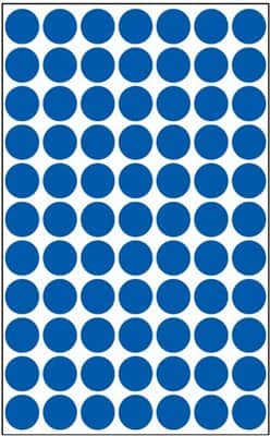 דפי מדבקות עגולות בקוטר 13 מ"מ מעורב צבע 5100.13