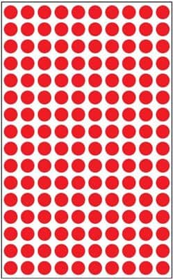 דפי מדבקות עגולות בקוטר 8 מ"מ מעורב צבע 5100.8