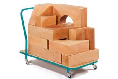 קוביות נבובות מעץ 34 יח'