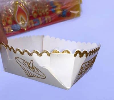 מגש לסופגניה ליצירה נצנץ 20 יח'