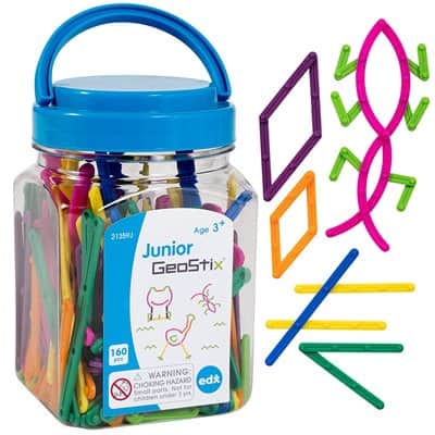 גיאוסטיקס - רצועות לבנייה edxeducation 21359 Junior GeoStix