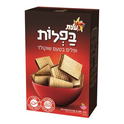 ופלים בטעם שוקולד - בפלות עלית 500 גרם