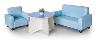 סט סלון סקאי - דמוי עור