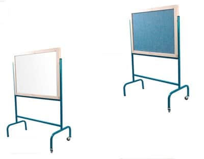 לוח נייד מחיק / לבד על גלגלים 80*60 ס"מ