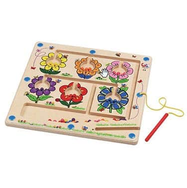 לוח משחק מבוך מגנט פרחים GOGO Toys Magnetic Maze Flower