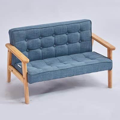 סלון וינטג' בד קנבס ועץ מלא