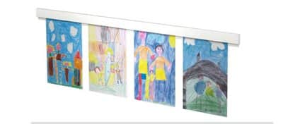 מסילת תצוגה ומידע הדרך המושלמת להציג ציורים או פוסטרים 1 מ'