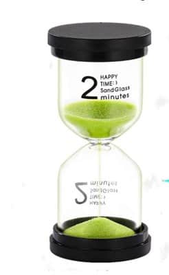 שעון חול גדול מגוון דקות גובה : 10 ס"מ