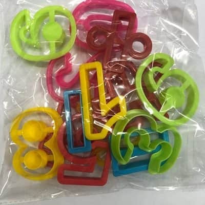 חותכני מספרים 6 ס"מ