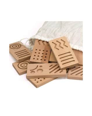 דומינוי תְחוּשָׁתִי מעץ domino-sensory