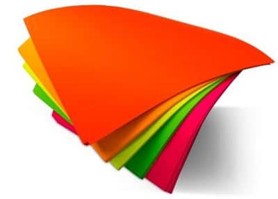 נייר ציור זוהר צבעוני