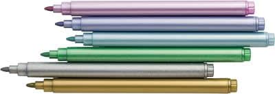 6 טוש מטלי מתכתי Fibracolor רחיץ