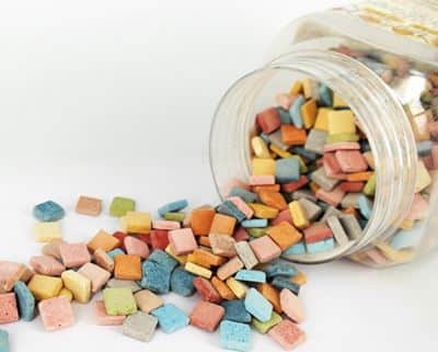 פסיפס אבן מרובע קטן 1 ק"ג