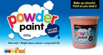 אבקת פיגמנט צבע מים מרוכז 600 גרם School Powder Paint