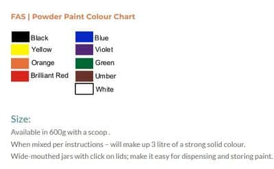 School Powder Paint גוונים