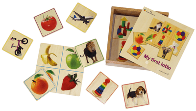 משחק לוטו טף מעץ לקטנים