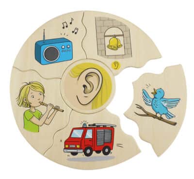 משחק פאזל עץ חמשת החושים beleduc