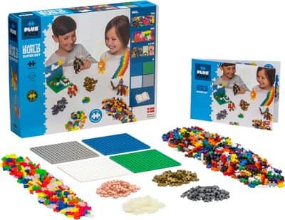 משחק פלוס פלוס מיני 1200חלקים + 8  משטחים Plus Plus Mini Basic